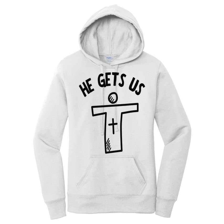 Christian JESUS HE GETS US Women's Pullover Hoodie