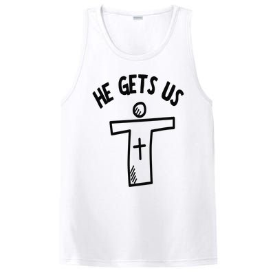 Christian JESUS HE GETS US PosiCharge Competitor Tank