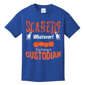 Custodian Janitor Halloween Gift Scared School Meaningful Gift Cute Gift Kids T-Shirt