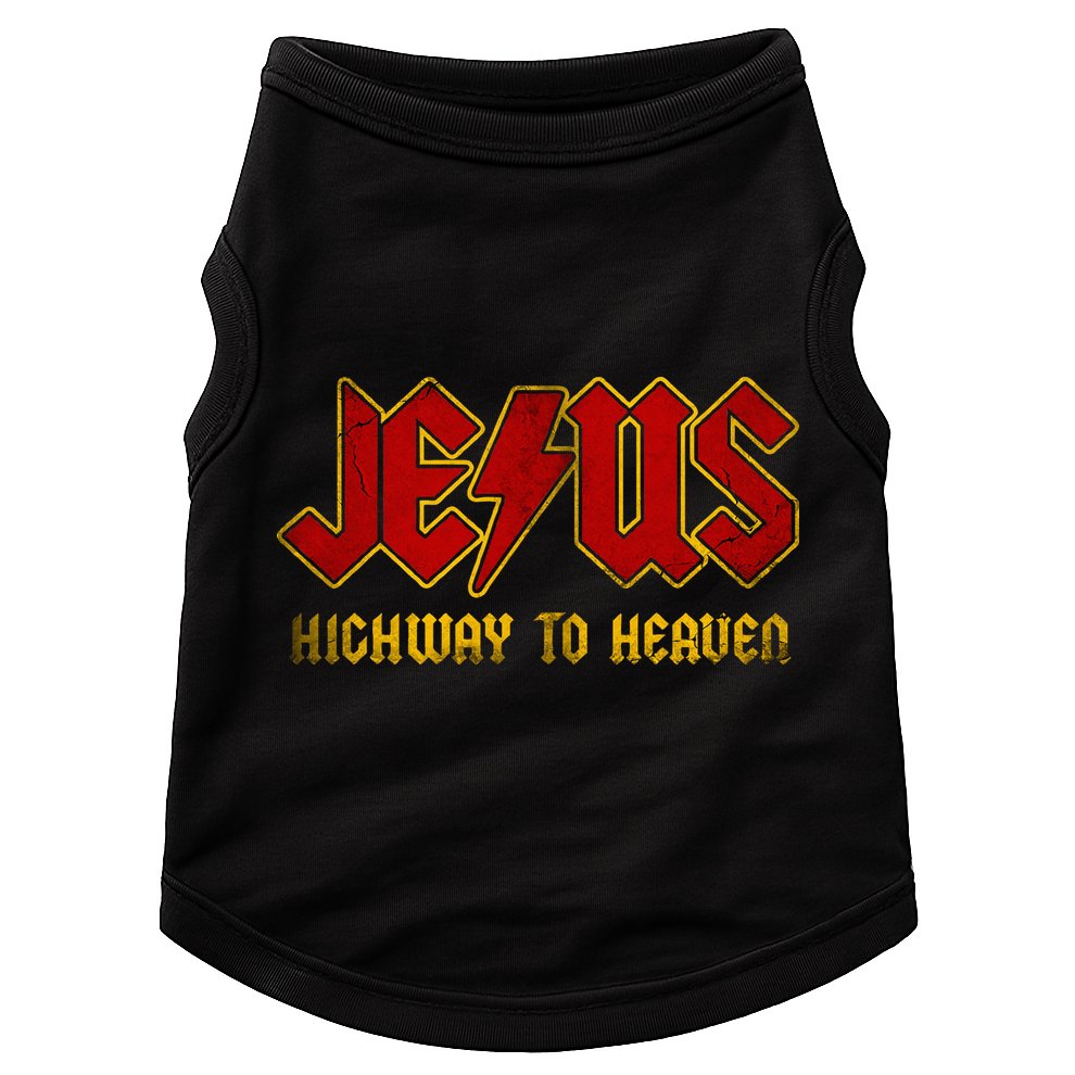 Christ Jesus Highway To Heaven Superhero Jesus Christian Doggie Tank