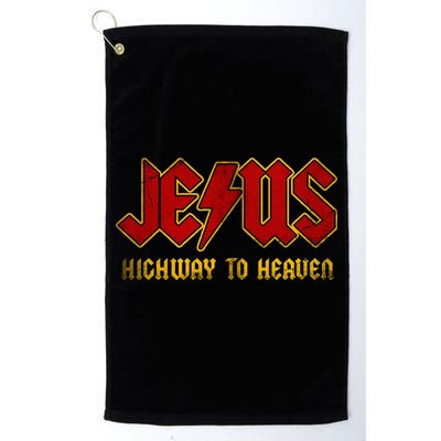 Christ Jesus Highway To Heaven Superhero Jesus Christian Golf Towel