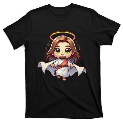 Cute Jesus Hero Christian Church Superhero Faith God T-Shirt