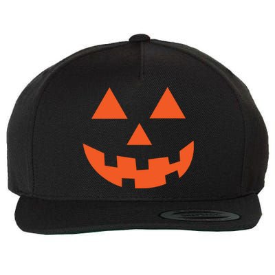 Classic Jackolantern Halloween Pumpkin Face Trick Or Treat Gift Wool Snapback Cap