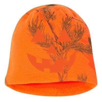 Classic Jackolantern Halloween Pumpkin Face Trick Or Treat Gift Kati - Camo Knit Beanie