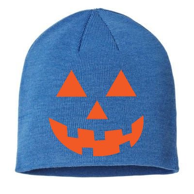 Classic Jackolantern Halloween Pumpkin Face Trick Or Treat Gift Sustainable Beanie