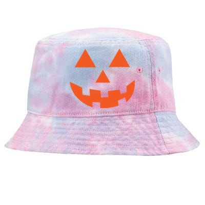 Classic Jackolantern Halloween Pumpkin Face Trick Or Treat Gift Tie-Dyed Bucket Hat