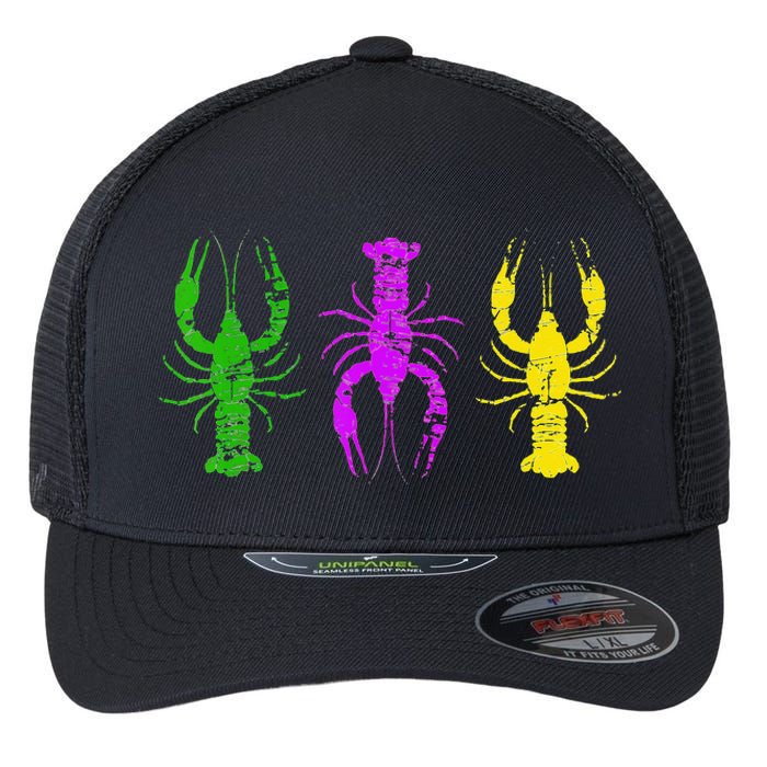 Crawfish Jester Hat Bead New Orleans Mardi Gras Flexfit Unipanel Trucker Cap