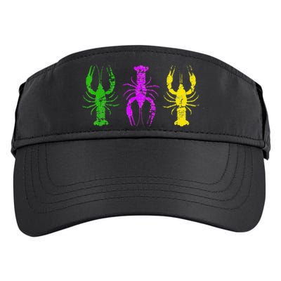 Crawfish Jester Hat Bead New Orleans Mardi Gras Adult Drive Performance Visor