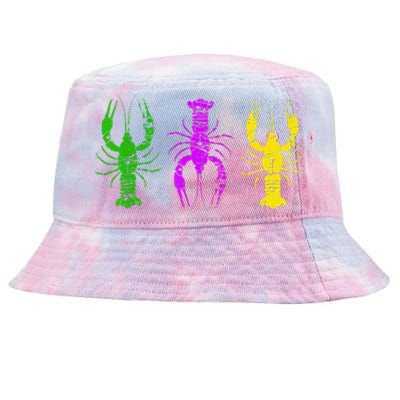 Crawfish Jester Hat Bead New Orleans Mardi Gras Tie-Dyed Bucket Hat