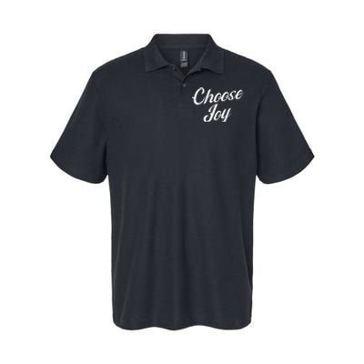 Choose Joy Happy Choose Joy Softstyle Adult Sport Polo