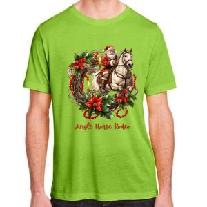 Christmas Jingle Horse Rodeo Winter Funny S Gift Adult ChromaSoft Performance T-Shirt