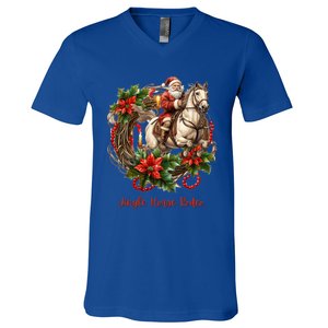 Christmas Jingle Horse Rodeo Winter Funny S Gift V-Neck T-Shirt