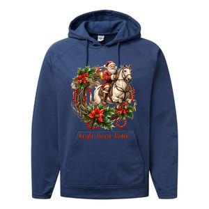 Christmas Jingle Horse Rodeo Winter Funny S Gift Performance Fleece Hoodie