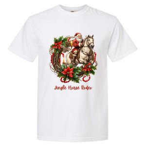 Christmas Jingle Horse Rodeo Winter Funny S Gift Garment-Dyed Heavyweight T-Shirt