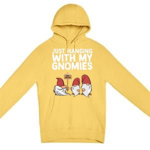 Christmas Just Hanging With My Gnomies Merry Christmas Eve Gift Premium Pullover Hoodie