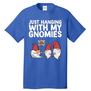 Christmas Just Hanging With My Gnomies Merry Christmas Eve Gift Tall T-Shirt