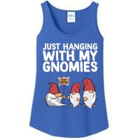 Christmas Just Hanging With My Gnomies Merry Christmas Eve Gift Ladies Essential Tank