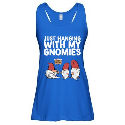 Christmas Just Hanging With My Gnomies Merry Christmas Eve Gift Ladies Essential Flowy Tank