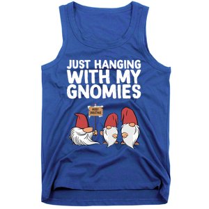 Christmas Just Hanging With My Gnomies Merry Christmas Eve Gift Tank Top