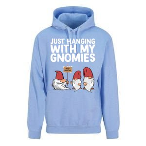 Christmas Just Hanging With My Gnomies Merry Christmas Eve Gift Unisex Surf Hoodie