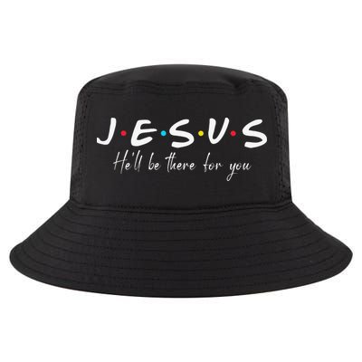 Christian Jesus He'll be there for You Love like Jesus Cool Comfort Performance Bucket Hat