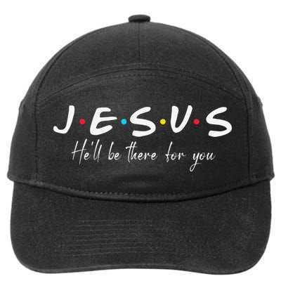 Christian Jesus He'll be there for You Love like Jesus 7-Panel Snapback Hat
