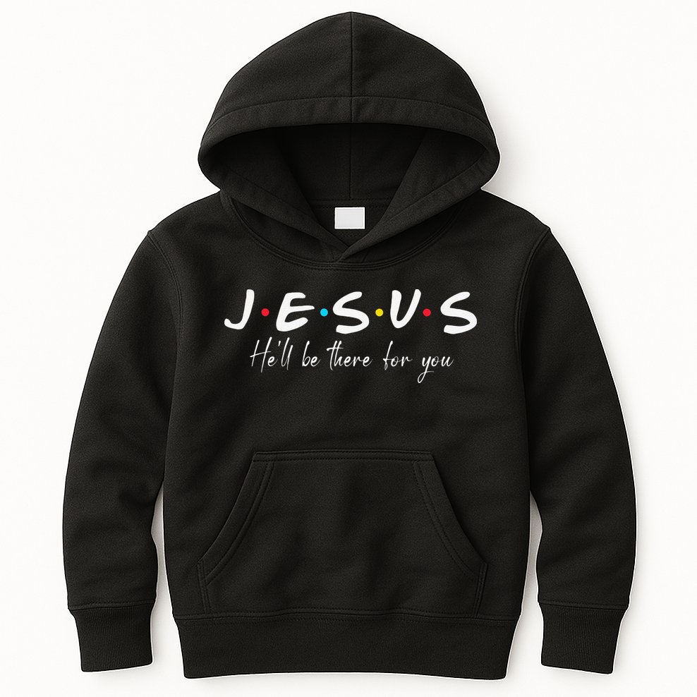 Christian Jesus He'll be there for You Love like Jesus Kids Hoodie