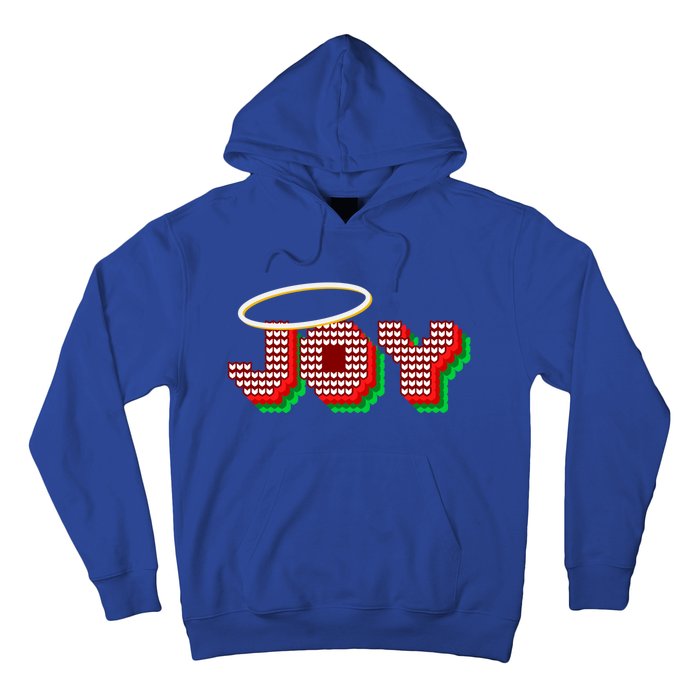 Christmas Joy Halo Xmas Knitted Faith Gift Hoodie