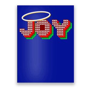 Christmas Joy Halo Xmas Knitted Faith Gift Poster