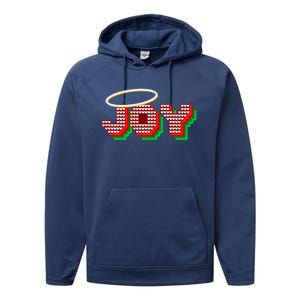 Christmas Joy Halo Xmas Knitted Faith Gift Performance Fleece Hoodie