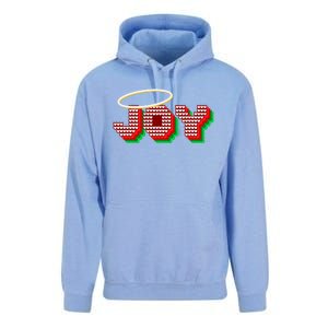 Christmas Joy Halo Xmas Knitted Faith Gift Unisex Surf Hoodie