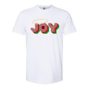 Christmas Joy Halo Xmas Knitted Faith Gift Softstyle CVC T-Shirt