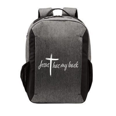 Cross Jesus Has My Back Christian Worshiper Religious Saying Vector Backpack