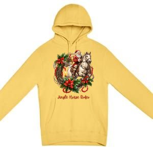 Christmas Jingle Horse Rodeo Winter Funny S Gift Premium Pullover Hoodie