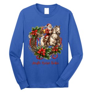 Christmas Jingle Horse Rodeo Winter Funny S Gift Long Sleeve Shirt