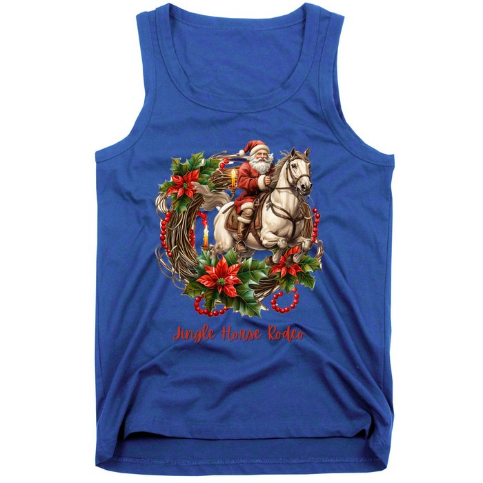 Christmas Jingle Horse Rodeo Winter Funny S Gift Tank Top