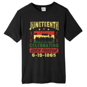 Celebrating Juneteenth Independence Day Black Freedom 1865 Gift Tall Fusion ChromaSoft Performance T-Shirt