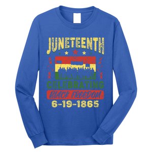 Celebrating Juneteenth Independence Day Black Freedom 1865 Gift Long Sleeve Shirt