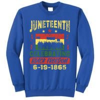 Celebrating Juneteenth Independence Day Black Freedom 1865 Gift Sweatshirt