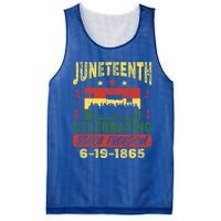 Celebrating Juneteenth Independence Day Black Freedom 1865 Gift Mesh Reversible Basketball Jersey Tank