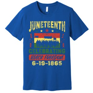 Celebrating Juneteenth Independence Day Black Freedom 1865 Gift Premium T-Shirt