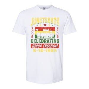 Celebrating Juneteenth Independence Day Black Freedom 1865 Gift Softstyle CVC T-Shirt