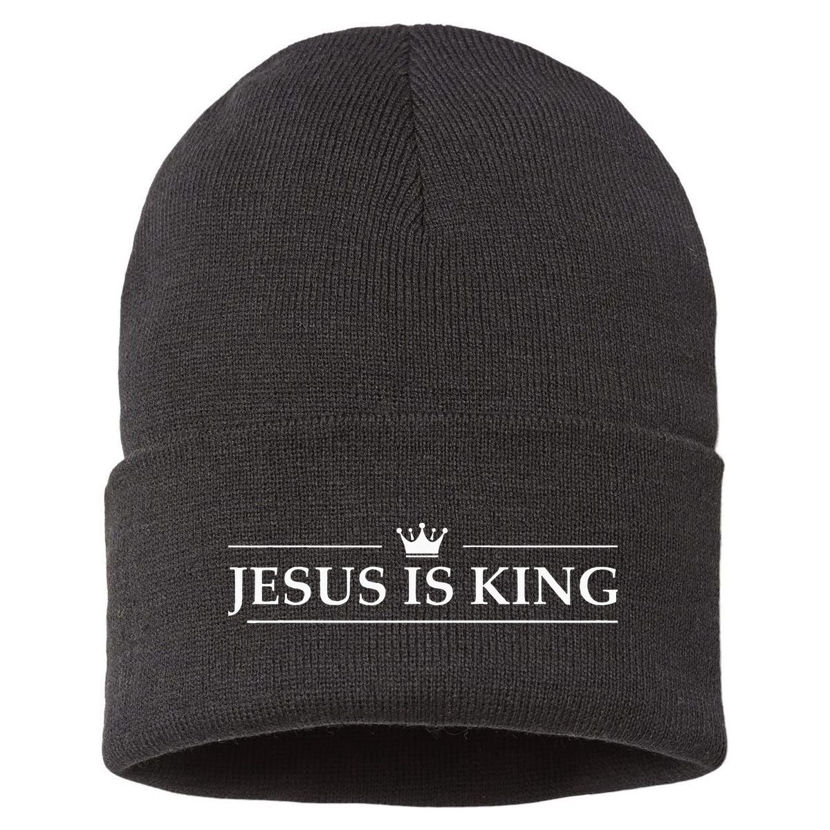 Christian Jesus Is King Sustainable Knit Beanie