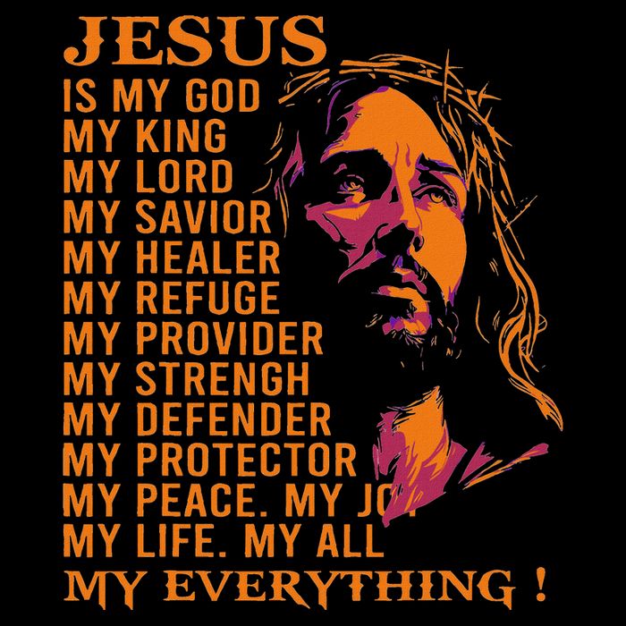 Christian Jesus Is My God King Lord And Savior Drawstring Bag