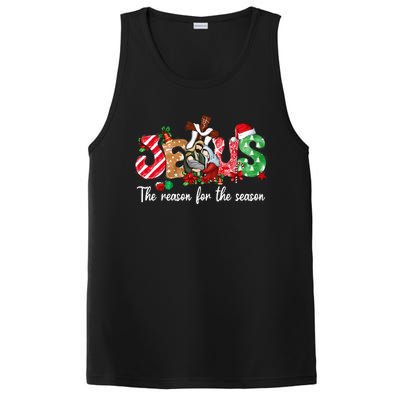 Christmas Jesus Is The Reason For The Season Jesus Pajamas  PosiCharge Competitor Tank