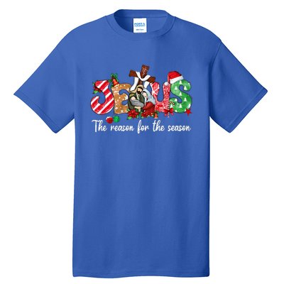 Christmas Jesus Is The Reason For The Season Jesus Pajamas  Tall T-Shirt