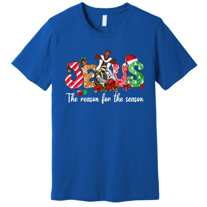 Christmas Jesus Is The Reason For The Season Jesus Pajamas  Premium T-Shirt