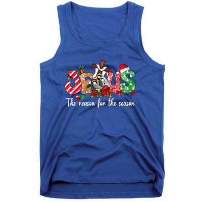 Christmas Jesus Is The Reason For The Season Jesus Pajamas  Tank Top