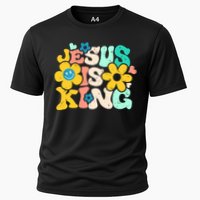 Christian Jesus Is King Aesthetic Groovy Cooling Performance Crew T-Shirt