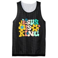 Christian Jesus Is King Aesthetic Groovy Mesh Reversible Basketball Jersey Tank